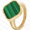 Designer Ring Clover Stones Rings Lovers Wedding for Man Woman 2 Style 15 Color Top Quality