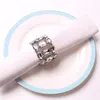 Rhinestone servett ring diamant servetthållare