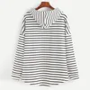 ZOGAA Fashion Women Hoodies Ladies Stripe Printed Sweatshirts Casual Streetwear Loose Plus Size Womens Hooded Pullover 210816