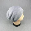 Berretto lavorato a maglia casual Cappello invernale da uomo caldo Berretto con teschio slouchy Berretto largo maschile all'uncinetto Accessori moda