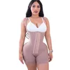 Kadın Gorset Fajas Kolombiya Büyük Boy Shapewear Açık Göğüs Vücut Corse Bel Eğitmen Yüksek Sıkıştırma Skims Bodysuit 211230