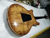 Smith II Rättvisa Koa Flame Maple Top Back Amber Electric Guitar Semi Hollow Body Double F Holes Abalone Birds Inlay Private7400880