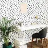 130 pièces Dot scandinave autocollant bébé pépinière enfants chambre peint à la main à pois sticker mural salle de classe vinyle décor