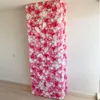 40x30 سم مكعبات الحرير الاصطناعي لوحة جدار جدار الزهور الوردي الزهور الكوبية الزفاف ديكور الخلفية