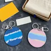 Mulheres Moda Keychain Designer Handmade Couro Amantes Chaveiros Chaveiros Carta Cloud Mens Car Chaveiros Mulheres Luxo Atacado Acc