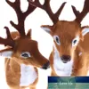 Simulation de cerf de noël, 1 pièce, élan de noël, renne en peluche, décoration de noël, accessoires miniatures de jardin féerique