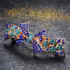 Pince à cheveux à fleurs en strass pour femmes, Barrettes papillon en cristal de haute qualité, bijoux pour filles, accessoires de mariage