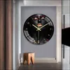 Art Wall Clock Home Decoration Fashion Silent Quartz African Golden Female Christmas Gift Family 220115