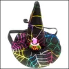 Fournitures de vêtements pour chiens Pet Home Garden Halloween Chapeaux avec citrouille Bat Owl Ornements Chat Chiens Caps Costume Party Puppy Kitty Tête Décoration