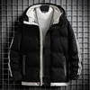 Men Winter Jackets Casual Warm Thick Hooded Outwear Coats Brand Patchwork Hat Parkas Men Windproof Zipper Men's Windbreaker 210603