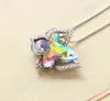 Female Jewelry Wholale Alloy Colorful 12 Colors Butterfly Necklace