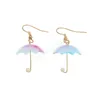 Moda coreana Carino mini ombrellone 3d orecchini pendenti per le donne ragazza moda creativo pendente appendere gioielli accessori