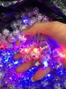 손 - 파란색 된 LED 진동 발광 공 진동 광선 볼 램프 손 - DIY 액세서리 쉐이크 공 운동