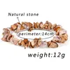 Beaded Strands Irregular Natural Crystal Chakra Stone Colored Crushed Bracelet Handmade Jewelry Making Elastic Rope Female Inte22