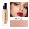 MISS ROSE Liquid Foundation Cream Full Concealer Oil Control Soft Facial Makeup Foundation Beige Fair