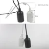 LAMP BASE E27 E26 EU HANGING PENDANT LED LIGHT FIRTTURE LAMPS BULB Socket Cord Adapter med ON / OFF-switchlampor baserhållare