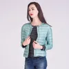 Chaqueta de plumón de pato blanco ultraligero para mujer de otoño diseño corto ajustado de talla grande S-3xl abrigos cálidos 210430