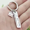 Hem Nya Äventyr Nyckelringar Bokstäver Key Ring Housewarming Gift Realtor Stängande Smycken Söt Hus