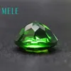 Högkvalitativ naturlig krom diopside pärla för smycken, 6mm runda klipp 1,2ct lösa ädelstenar diy smycken sten h1015