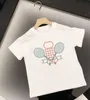 티셔츠 아기 소년 소녀 편지 인쇄 아동 의류 여름 Tshirt 패션 디자이너 아동상의