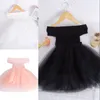 Ins Baby Girl Tutu sukienki Dzieciak z ramion spódnica nowa letnia impreza elegancka solidna kolor agaryczna z koronką spódnicę 3 kolory 521 k2
