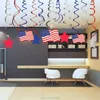 4 juli Party Decorations United States Independence Day Hängande Swirl American Flag Decor National Days Supplies