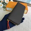 Wallet Women Long Tassel Zipper Wallets Woolets حامل البطاقة السوستة جيب داخل القماش المطلي الجلود الداخلية 7 ألوان متوفرة