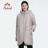 Astrid Vinter Ankomst Down Jacket Kvinnor Ytterkläder Högkvalitativ Mid-Length Fashion Slim Style Winter Coat Am-2075 211018