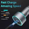 76W PPS PD PD QC 3 USB Metal Chargeur de voiture rapide pour iPhone 12 Xiaomi Samsung Huawei P40 5A Super Charge SFCP OnePlus Dash AFC QC3.0