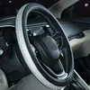 Capas de volante Capas encantadoras de strass elegantes Crystal Car Styling Acessórios da roda de direção Case de couro Auto Pu H7o8