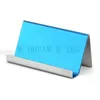 4 Colors Stainless Steel Business Card Holder Name Cards Display Stand Rack Desktop Table Decor