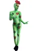 Sexy Stage Vrouw DJ Outfit Dames Nachtclub Jumpsuit Hoofddeksels Rave Gogo Kostuum Festival Kleding Cosplay Halloween Dames Jumpsuits Romp