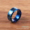 Cluster Ringe Ring für Männer Edelstahl Titan Metall Retro Elektrokardiogramm Welle Herzschlag Freund Paar Geschenke Anillos Para Hombre