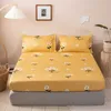 Fashion Design Bed Sheet Trendy Household Mattress Protector Dust Cover Non-slip Bedspread With Pillowcase Bedding Top F0087 210706