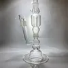 Glass hookah with removable parts 15 inches high (GB-262)