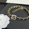 Collar de diseñador para mujer, collares de perlas para mujer, chapado en oro y latón, proceso de caída de aceite, letra, moda de lujo, elegante Jariser