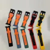 Top Quality Silicone Watch Strap for iwatch 1 2 3 4 5 38mm 40mm 42mm 44mm Size Smart Straps Designer Deluxe Wristband Sport Watchbands Watches Belt Band