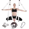 2,5 * 1,5m anti-gravitation Yoga hängmatta Flyga Swing Aerial Traction Device Yoga Hammock Set Hem Gym Hängande Bälte Sväng Trapeze Q0219