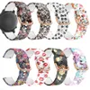 22mm 20mm Sangles de conception colorées Bracelet de montre pour Samsung Galaxy Watch Active 2 40mm Gear S2 S3 HuaMi Amazfit bip Bracelet en silicone Graffiti