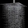 Square Round Showerhead Bathroom Shower Head Rain Ultrathin Shower Head Top Spray 201 Stainless Steel H1209
