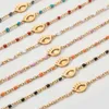 ZMZY 7 stks / set Gemengde Boheemse roestvrij staal Boho Armband Dames Turks Kwaad Oog Zomer Strand Sieraden Pulseras Mujer MI