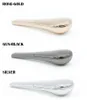 Spoon Smoking Pipe Portable Creative Metal Herb Tobacco Cigarette Pipes Hand Scoop Smoke with Gift Box