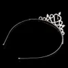 2021 Kids Girls Glitter Rhinestone Twinkle Princess Crown Tiara hoofdband haarband bloem meisje bruiloft verjaardag avondfeest