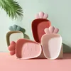 Creative European Radish Shape Fruit Plates Office Home Living Room Coffee Table Small Plate for Candy Chocolate Nuts Dish RRF11186