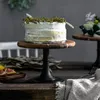 Gerechten Platen Cake Plaat Stand Houten Hoge Base Cupcake Dish Party Filming Props Dessert Wedding Lade Decoratie Display