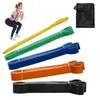 Ensemble de bandes de boucle de résistance Lot de 5 bandes d'exercice de musculation en latex de yoga avec sac de transport Home Gym Fitness H1026