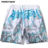 Männer Board Short Chinesische Landschaft Malerei Sommer Oversize Taschen Streetwear Harajuku Kordelzug Lässige Quick Dry Strand Shorts 210601