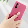 Original weiche flüssige Silikonhüllen für Xiaomi Redmi Note 10 9 9S Pro Ringhalter Strap Cover für Mi Poco X3 10T Lite