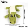 3 ألوان PET Dog Toy Linen Plush Animal Toys Dogs Chew Squeak Clean Teath Coy Coy Crocodile Puzzle Blue Red Green9628816