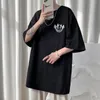 HybSkr Primavera Estate T-shirt da uomo stile coreano allentato Little Devil Graphic T-shirt casual oversize T-shirt Abbigliamento 220310